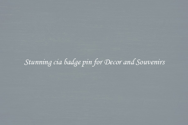 Stunning cia badge pin for Decor and Souvenirs