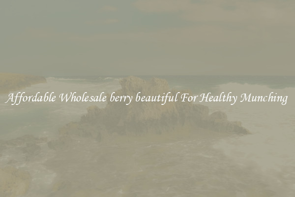 Affordable Wholesale berry beautiful For Healthy Munching 