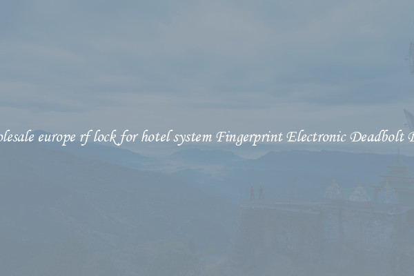 Wholesale europe rf lock for hotel system Fingerprint Electronic Deadbolt Door 