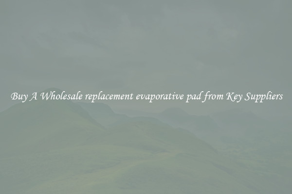 Buy A Wholesale replacement evaporative pad from Key Suppliers