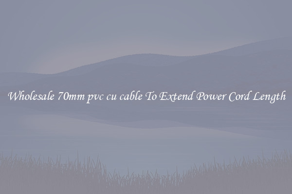 Wholesale 70mm pvc cu cable To Extend Power Cord Length