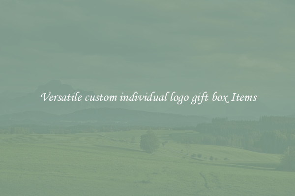 Versatile custom individual logo gift box Items