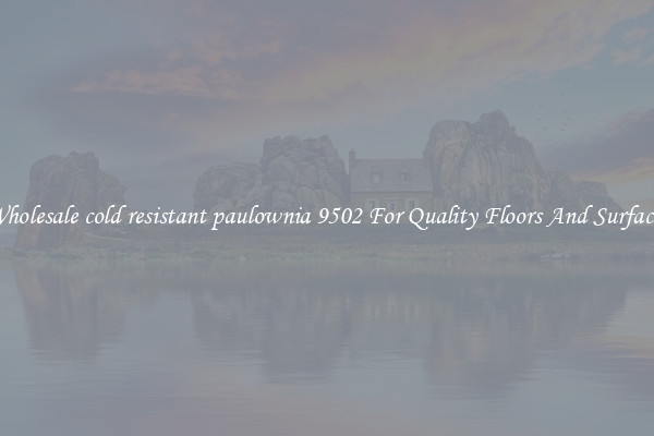 Wholesale cold resistant paulownia 9502 For Quality Floors And Surfaces