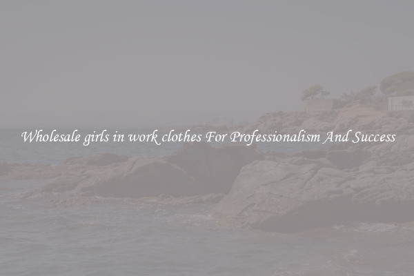 Wholesale girls in work clothes For Professionalism And Success